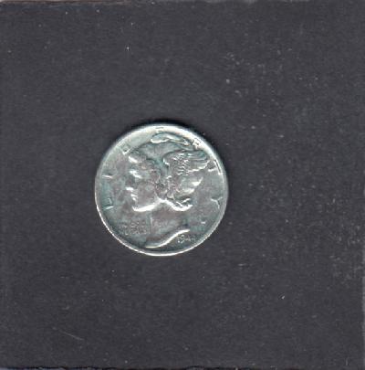 Beschrijving: 1 Dime MERCURY